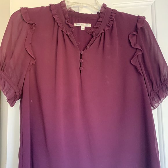 Rebecca Minkoff Plum colored blouse - Picture 1 of 4